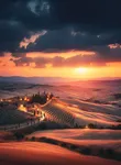 Twilight in Tuscany: Capturing Italy's Countryside